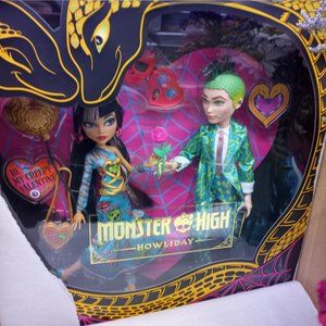 New in box Monster High Cleo & Deuce Howliday Love Edition Valentine's Dolls
